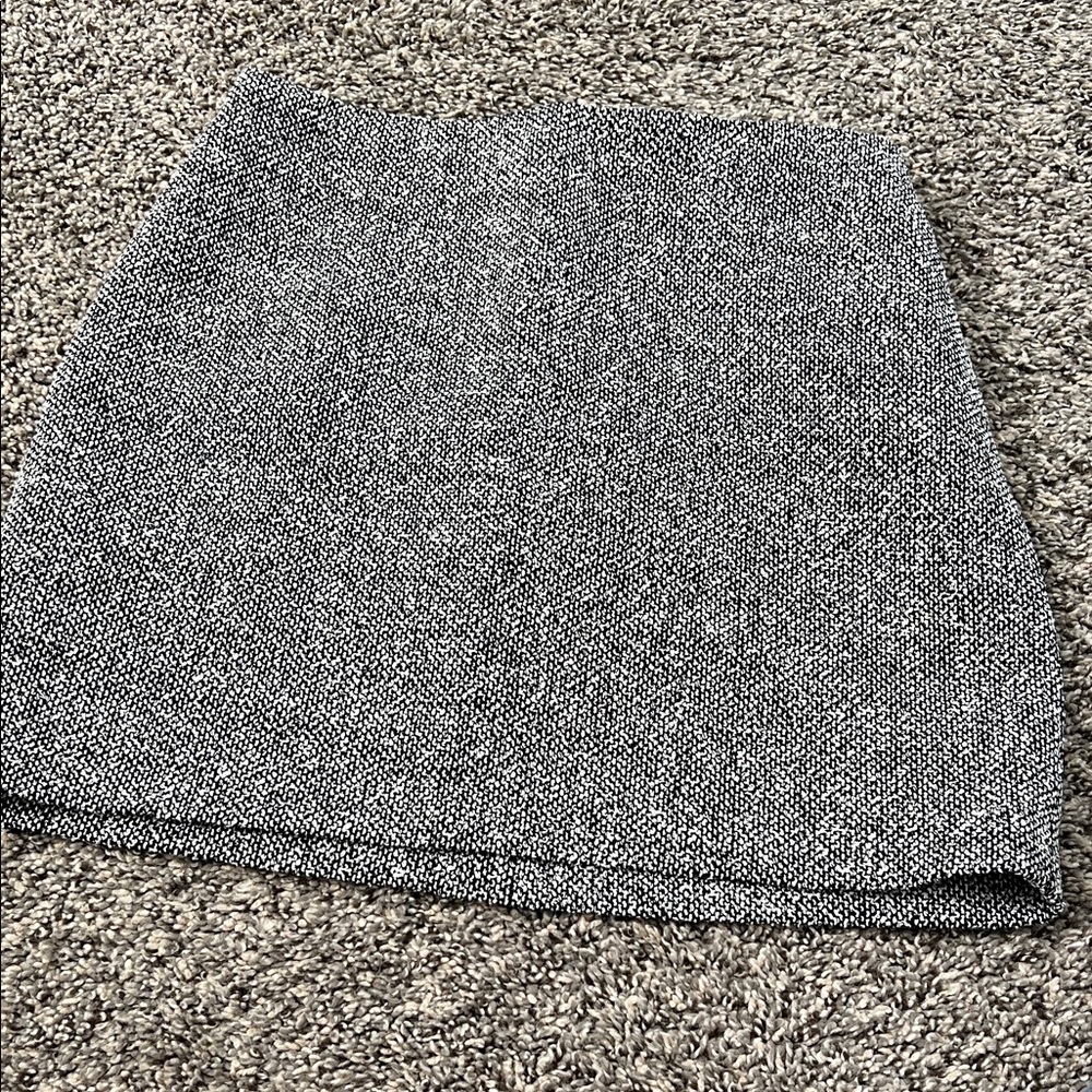 H&M Textured Gray Mini Skirt